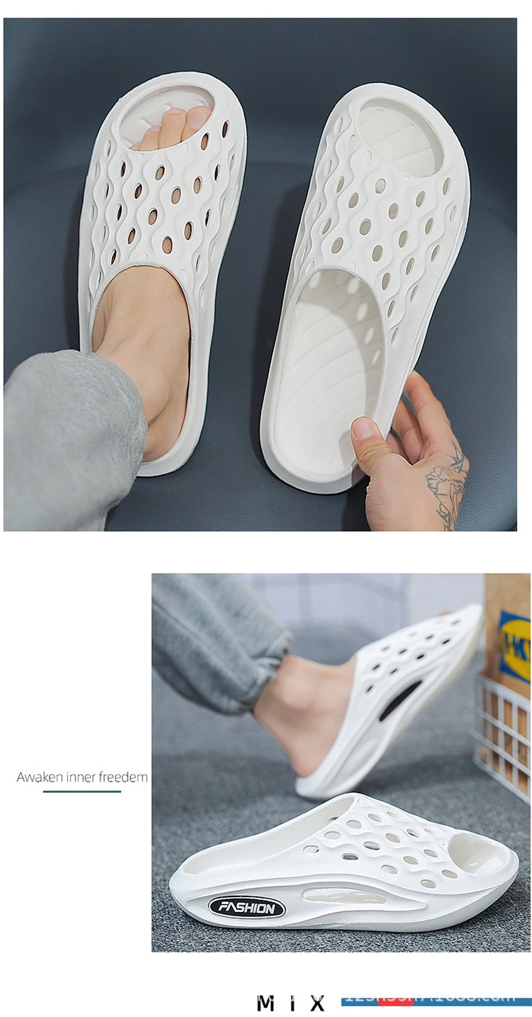 2023 Customize Men EVA Slider Slipper Garden Shoes Casual Slider Breathable Summer Shower Footwear